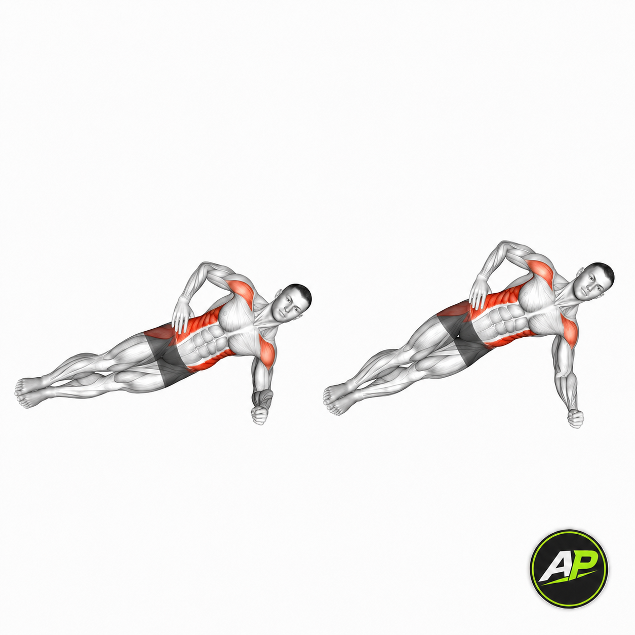 Bodyweight Side Plank Hip Dip