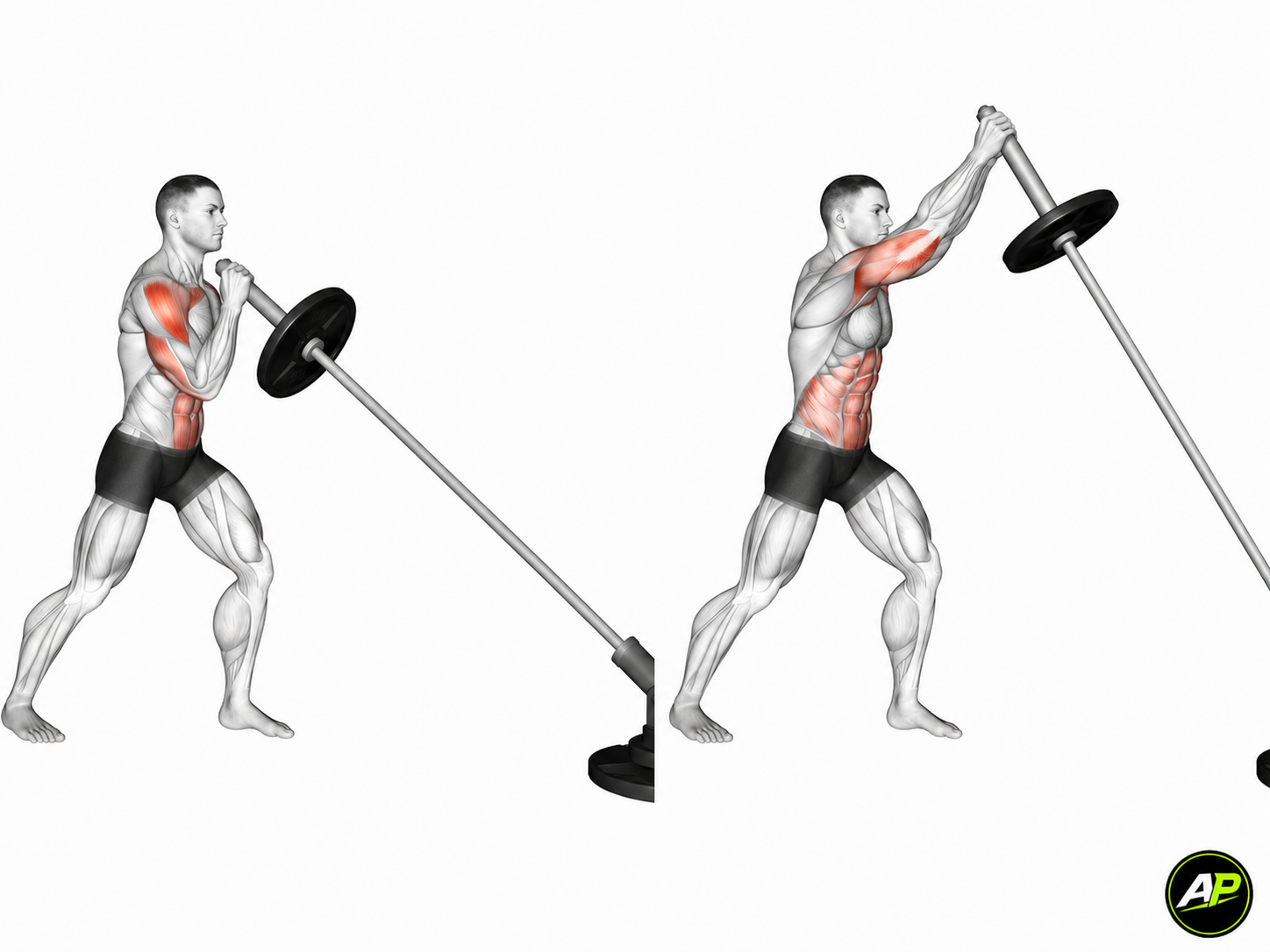 Landmine Standing Press